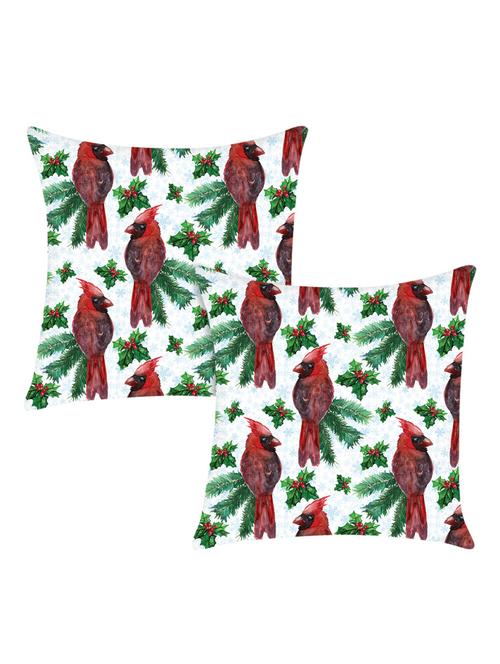 digitally printed set of 2 satin cushion cover - 13662543 - Standard Image - 0