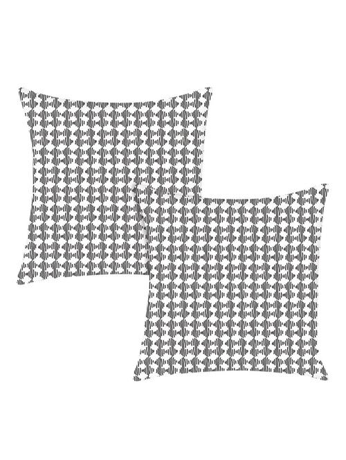 digitally printed cushion cover with geometric design set of two - 13662549 - Standard Image - 0