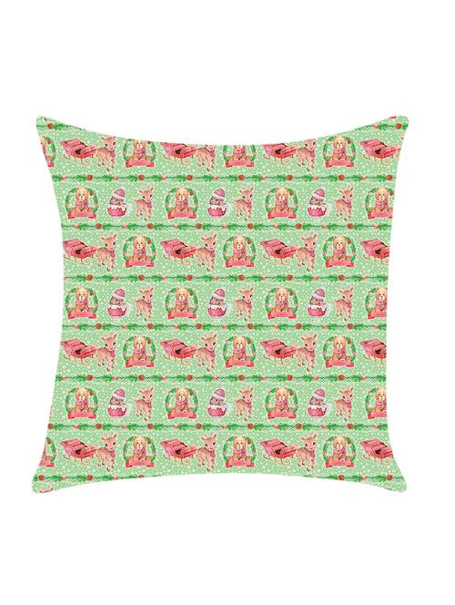 digitally printed cushion cover with bear design - 13662562 -  Standard Image - 0