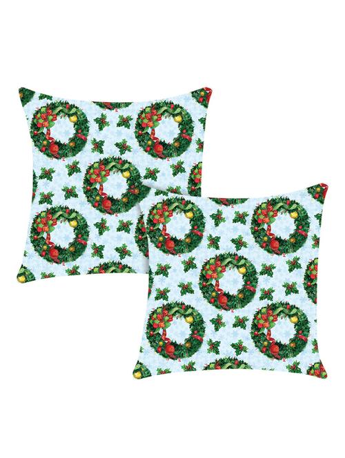digitally printed cushion cover with ring and fruits design set of two - 13662572 - Standard Image - 0