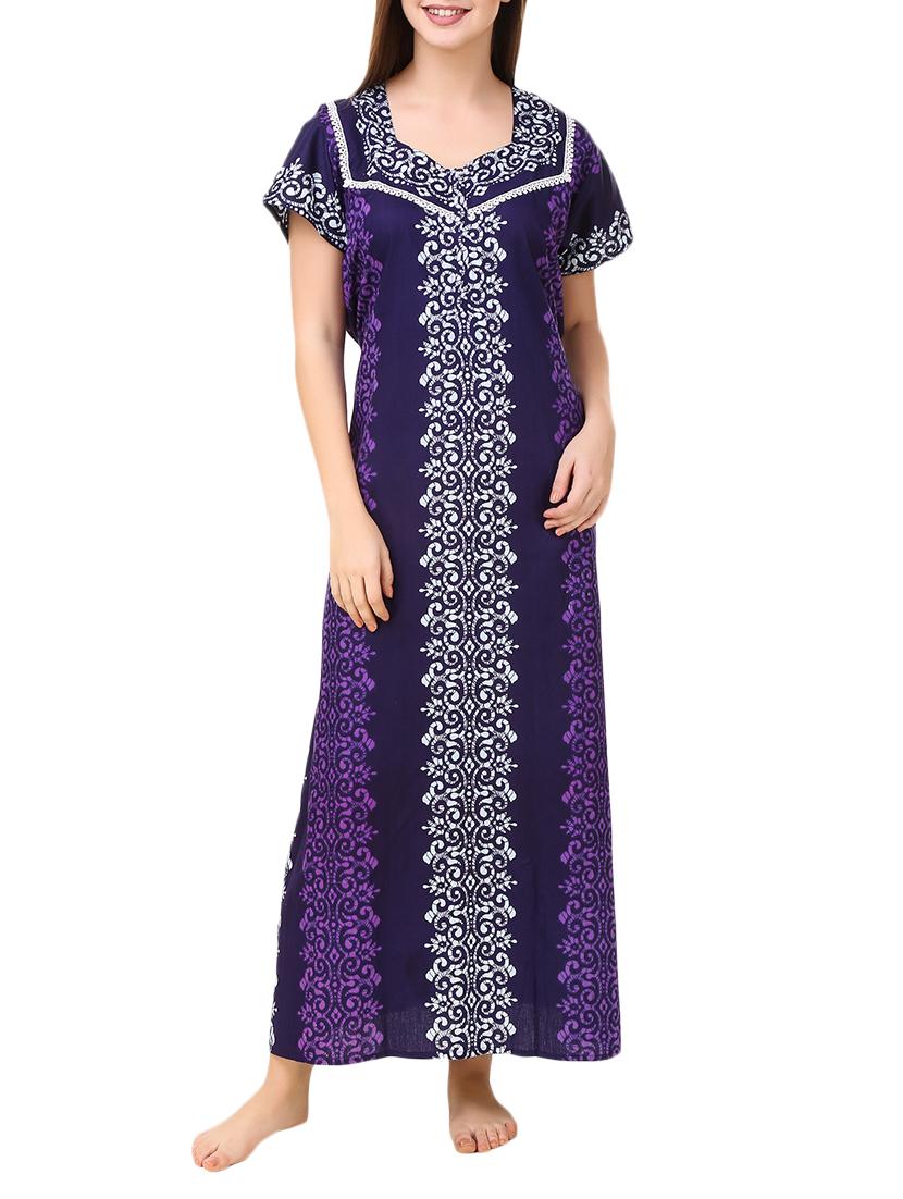 Purple Cotton Dress
