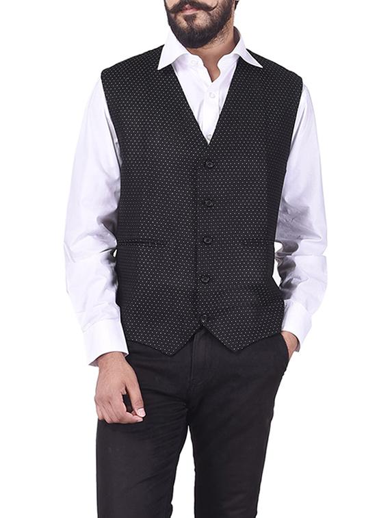 black cotton waist coat