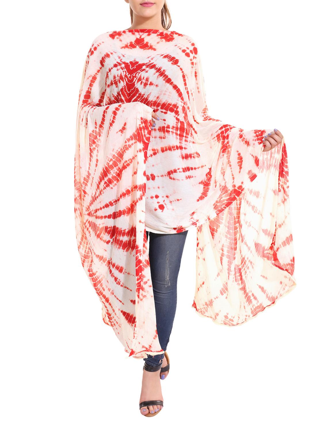 red chiffon dupatta - 13666943 -  Zoom Image - 0