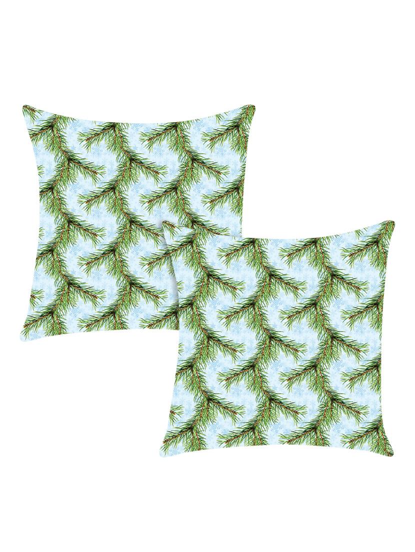 digitally printed cushion cover with fern leaf design set of two - 13667807 - Zoom Image - 0