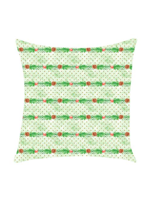 digitally printed cushion cover with leaf design - 13667810 - Standard Image - 0