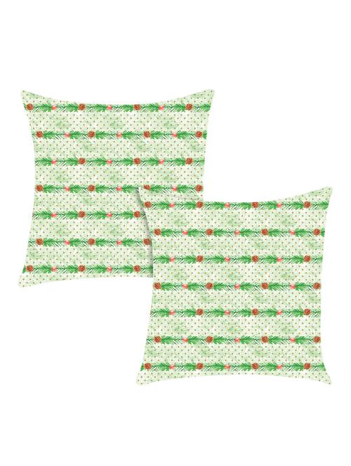digitally printed cushion cover with leafc design set of two - 13667811 -  Standard Image - 0