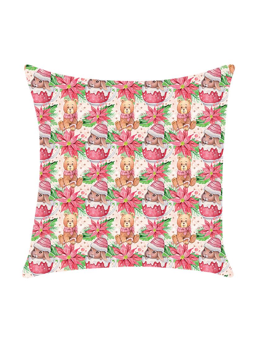 digitally printed cushion cover with bear design - 13667812 -  Zoom Image - 0