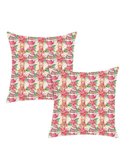 digitally printed cushion cover with bear design set of two - 13667813 -  Standard Image - 0