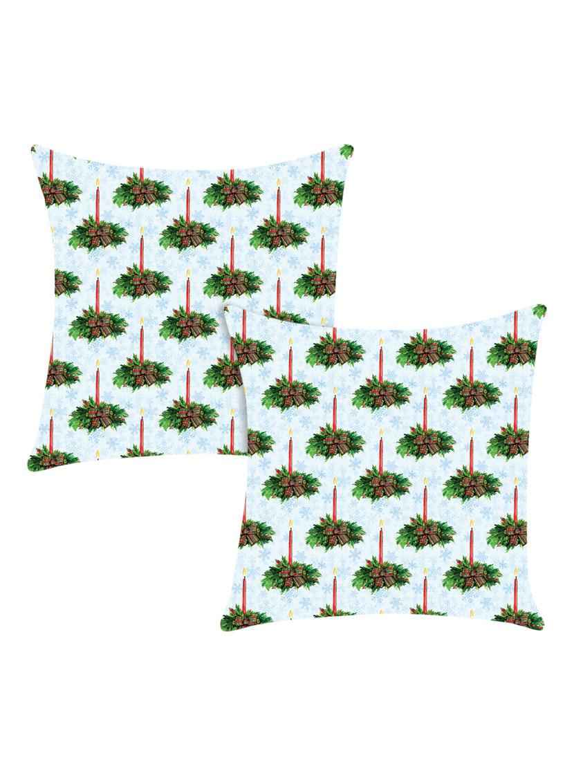 digitally printed cushion cover with candle design set of two - 13667815 - Zoom Image - 0