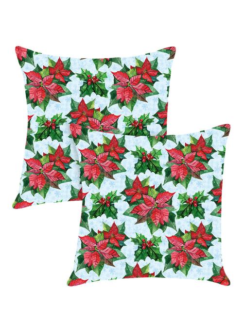 digitally printed cushion cover with leafdesign set of two - 13667823 -  Standard Image - 0