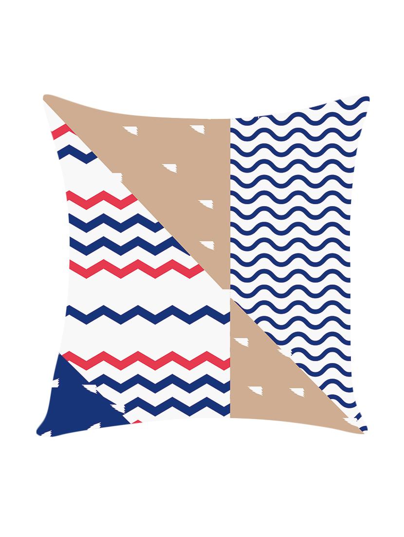 digitally printed cushion cover with geometric design - 13667828 -  Zoom Image - 0