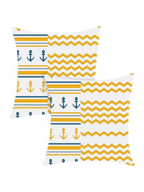 digitally printed cushion cover with geometric design set of two - 13667831 -  Standard Image - 0