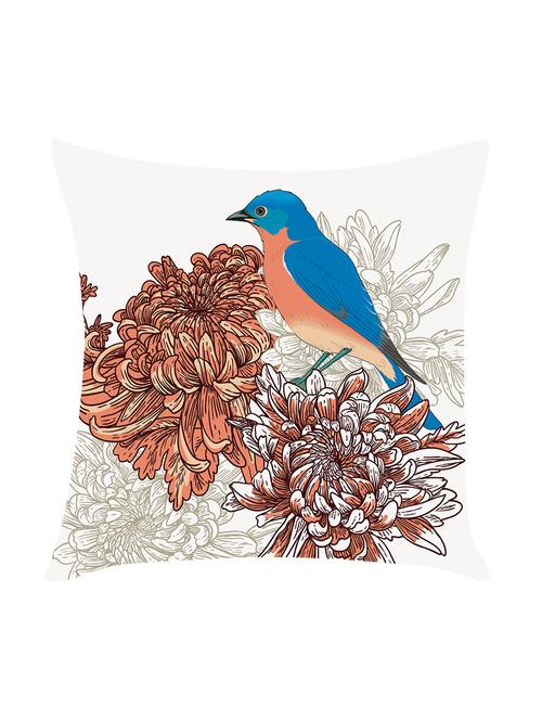 digitally printed cushion cover with bird design - 13667840 -  Standard Image - 0