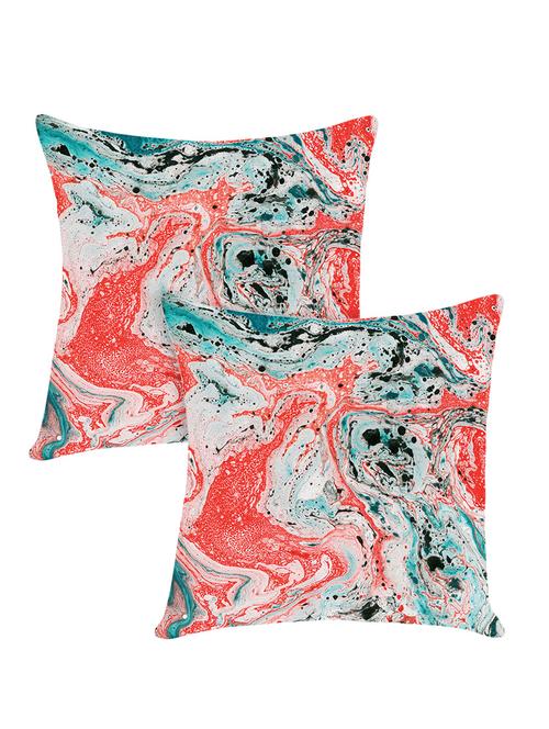 digitally printed cushion cover with marble design set of two - 13667855 -  Standard Image - 0