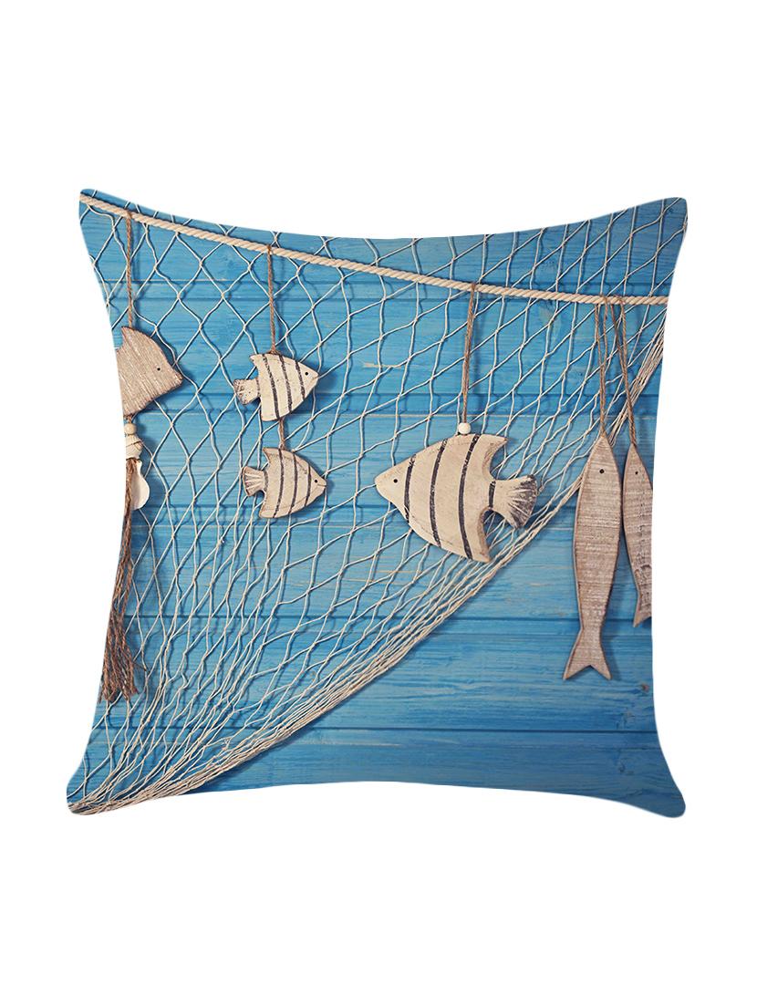 digitally printed cushion cover with fish design - 13667872 - Zoom Image - 0