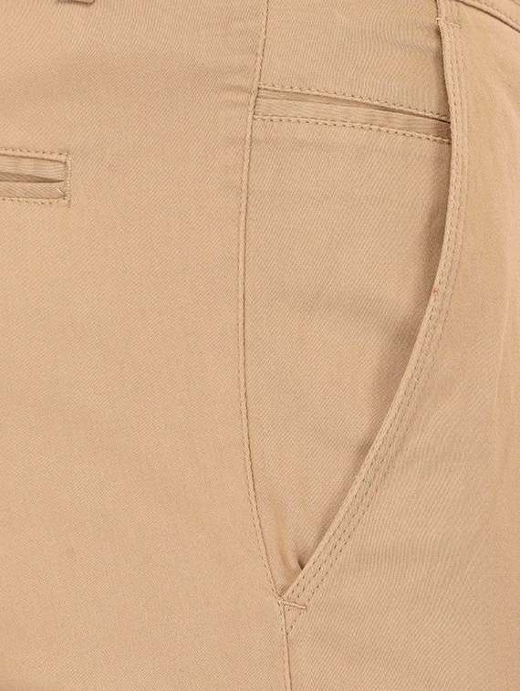 beige cotton chinos casual trousers - 13672005 - Standard Image - 3