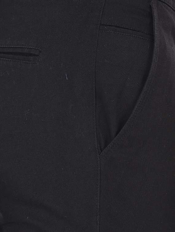 black cotton chinos casual trousers - 13672006 - Standard Image - 3