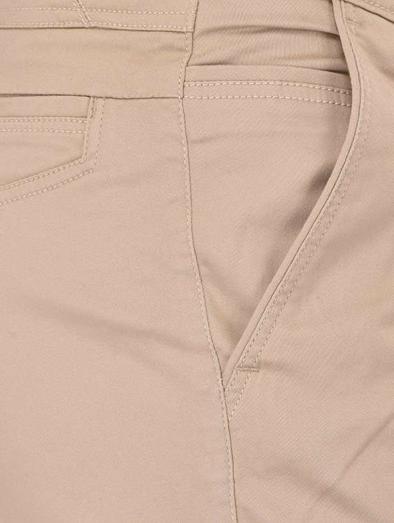 beige cotton chinos casual trousers - 13672017 -  Standard Image - 3