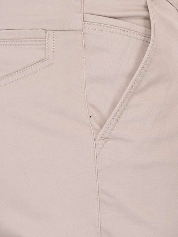 beige brown cotton chinos casual trouser - 13672019 -  Standard Image - 3