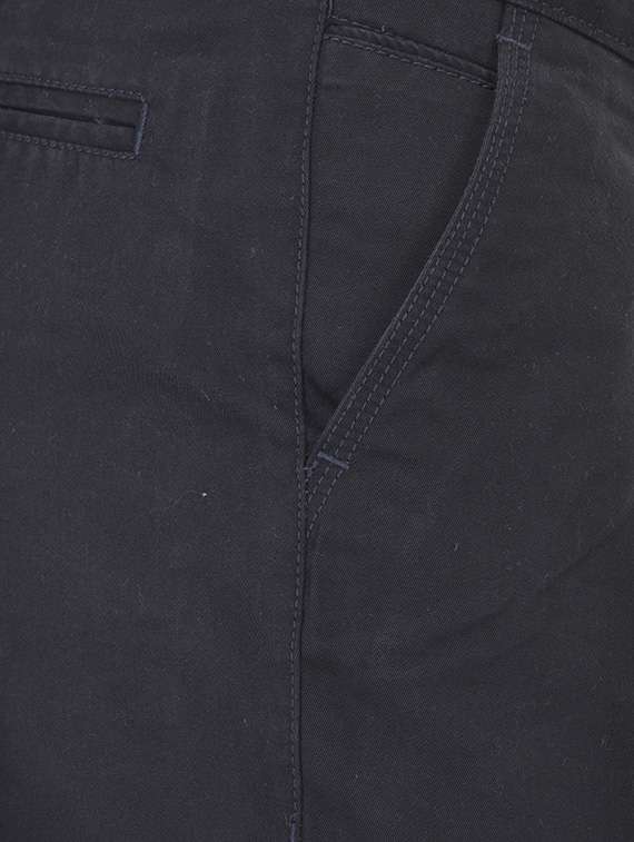 black cotton chinos casual trouser - 13672022 - Standard Image - 3