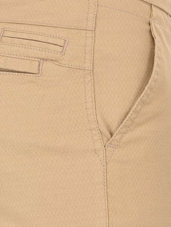 beige cotton chinos casual trousers - 13672029 - Standard Image - 3