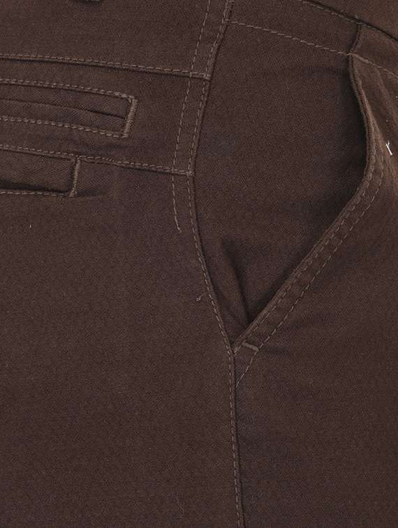 brown cotton chinos casual trouser - 13672032 - Standard Image - 3