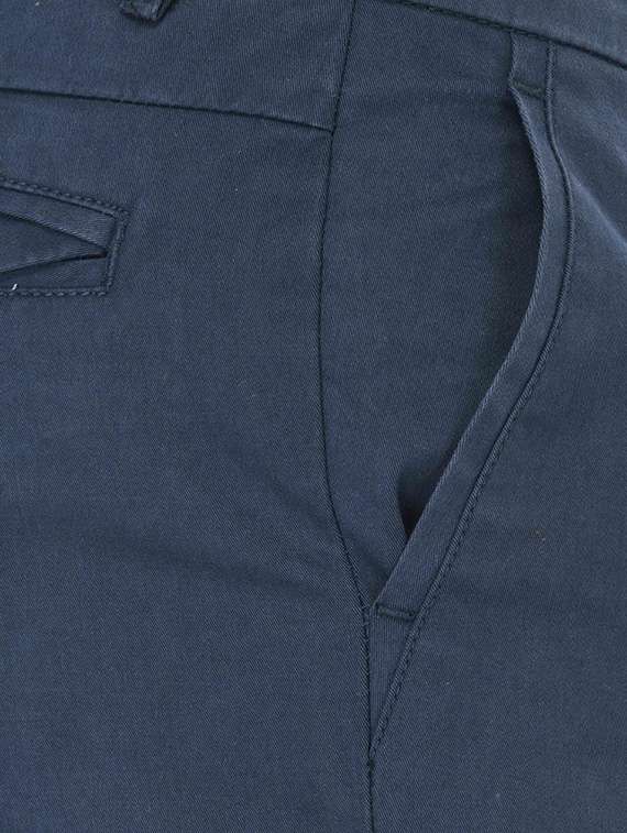 blue cotton chinos casual trousers - 13672037 - Standard Image - 3