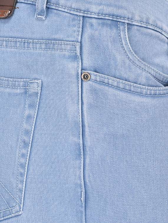 light blue cotton washed jean - 13672053 -  Standard Image - 3