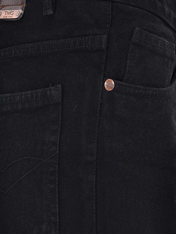 black cotton plain jean - 13672072 - Standard Image - 3