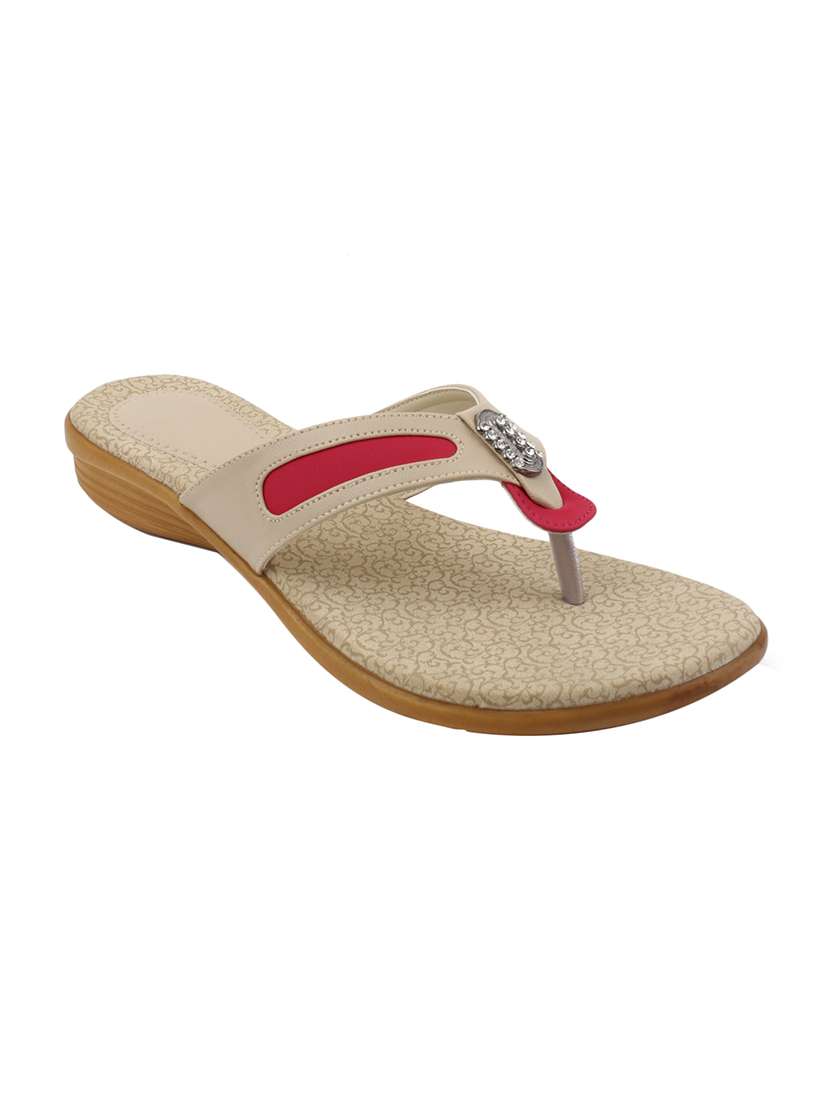 beige toe separator  sandal