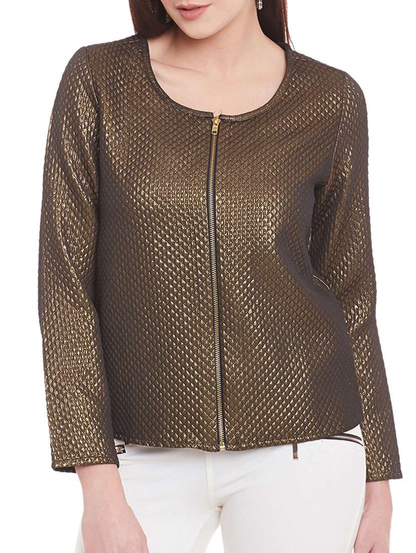 gold quilted jacket