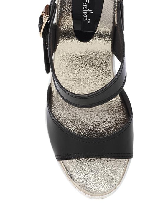 black back strap sandal - 13679898 - Standard Image - 3
