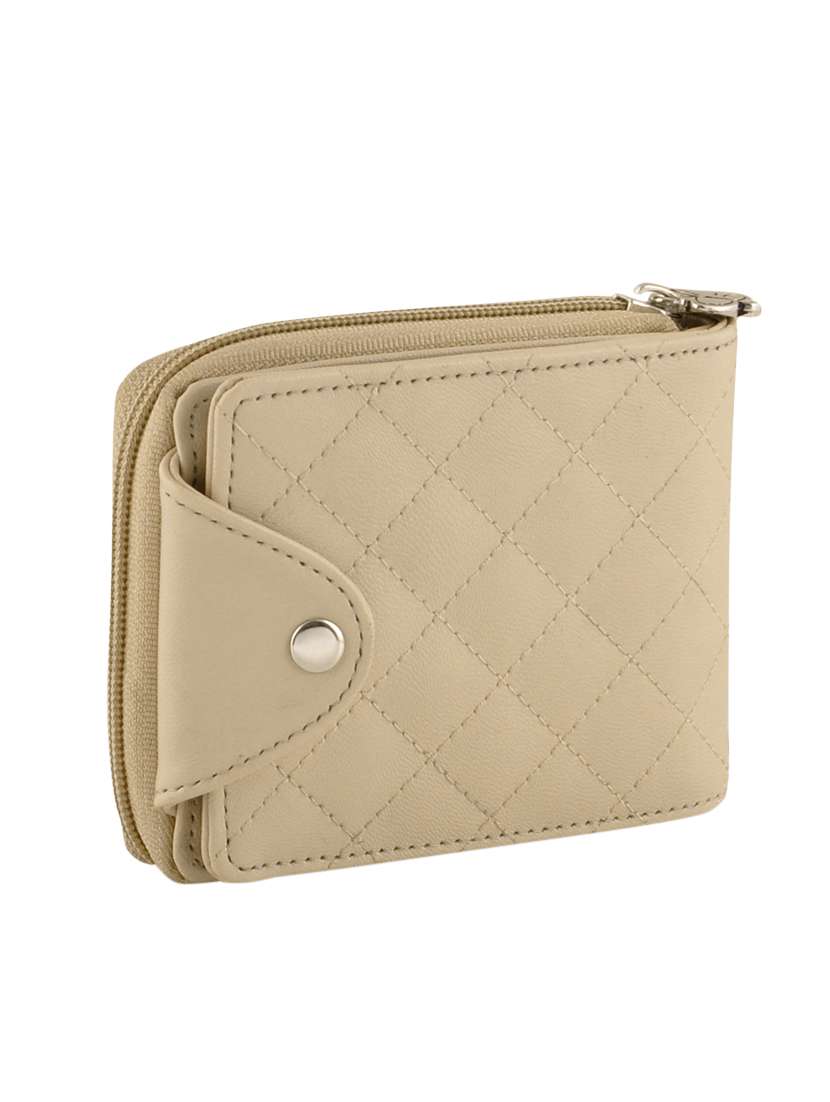 cream leatherette regular clutch
