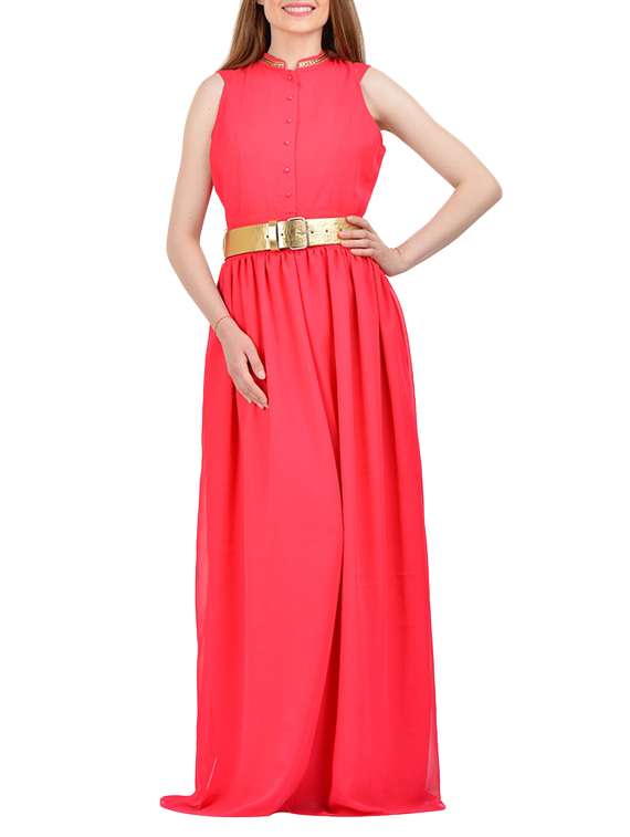 women's fit & flare solid dress