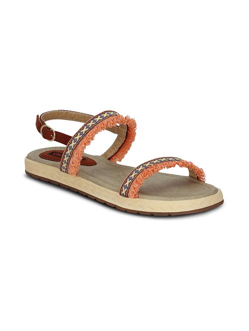 tan faux leather back strap sandals - 13687231 -  Standard Image - 0