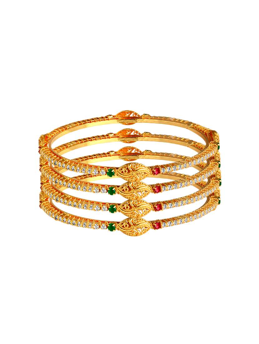 multi colored brass bangle