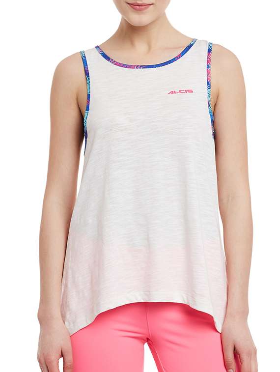 white cotton high low top