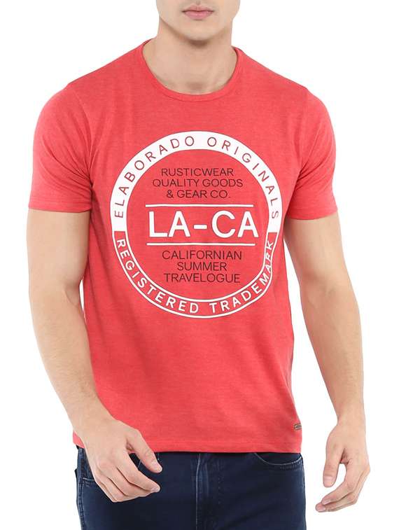 red cotton t-shirt
