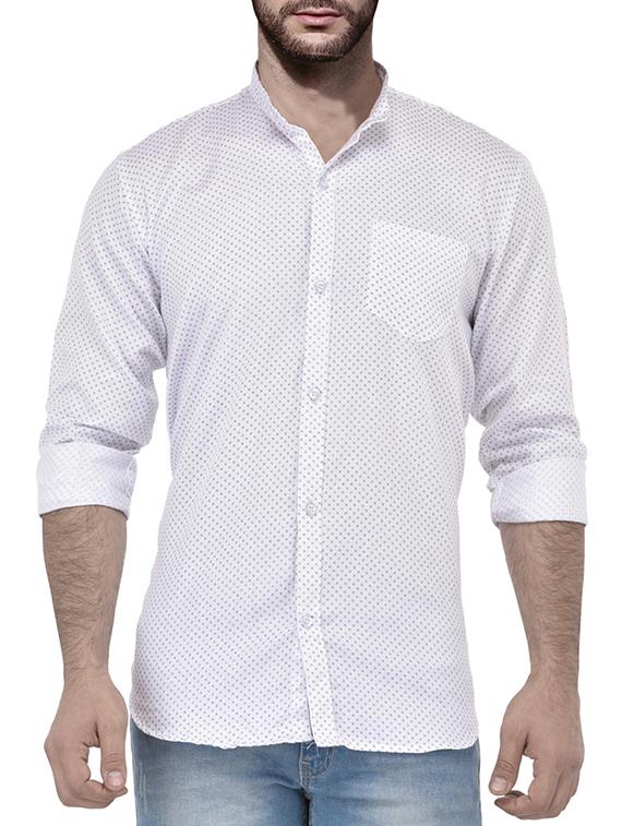 white cotton casual shirt - 13695660 - Zoom Image - 0