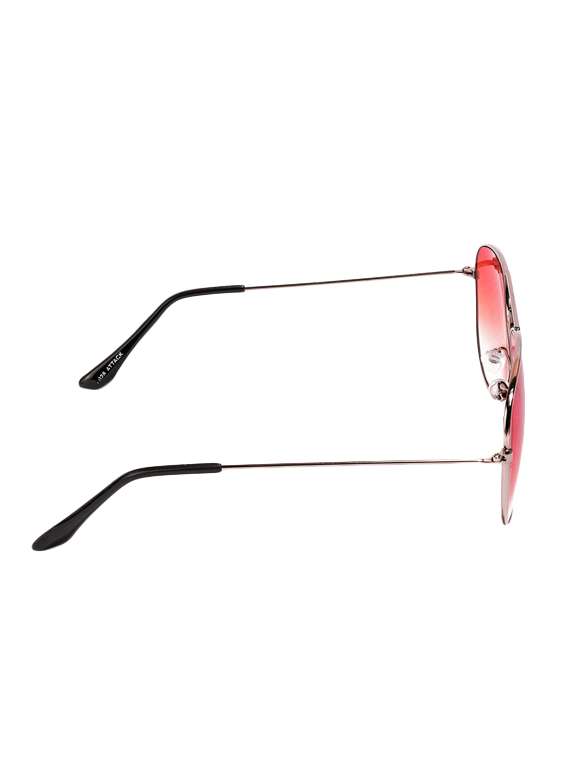 vespl uv protected silver frame peach color aviator sunglass-v-1218 - 13695803 -  Standard Image - 3