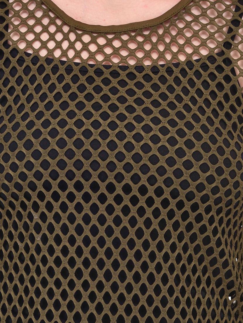olive net regular top - 13696293 - Standard Image - 3