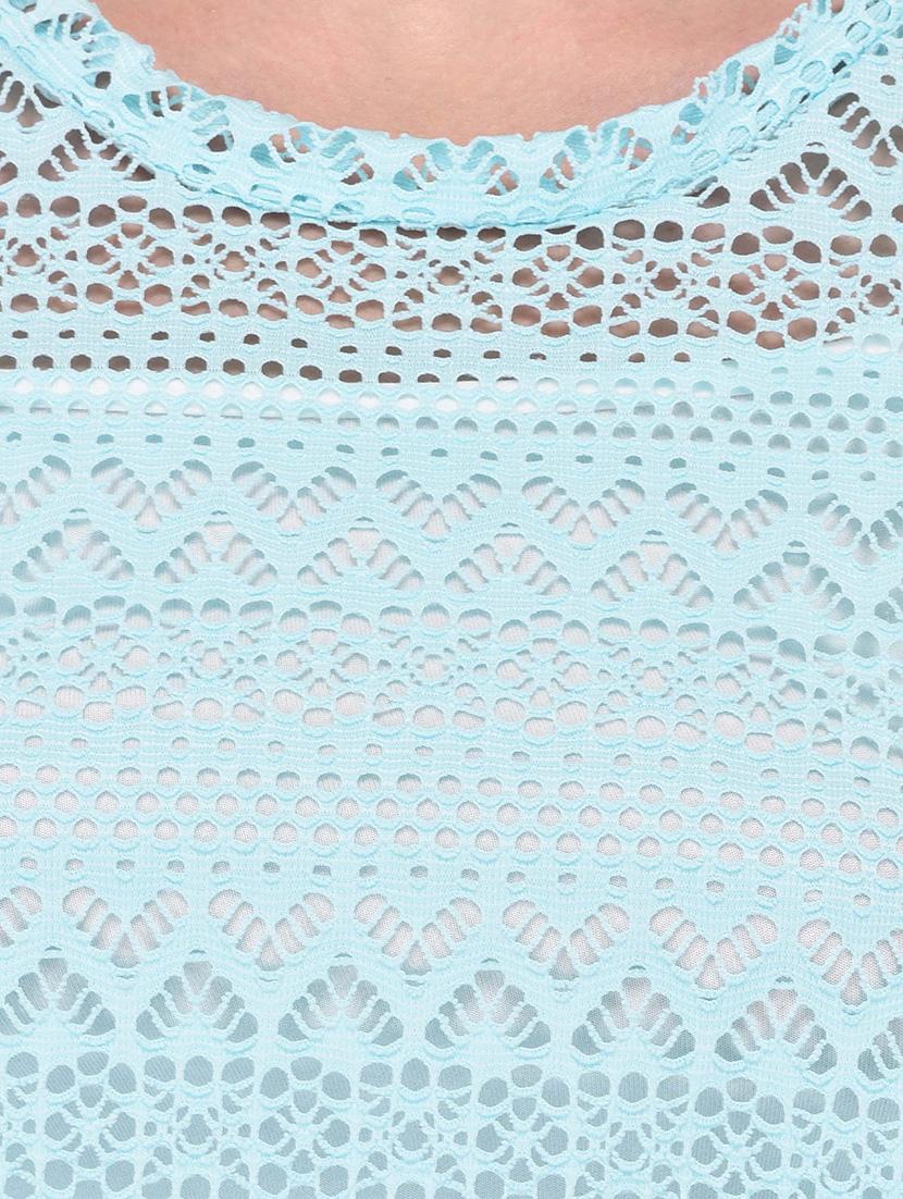 light blue net regular top - 13696294 - Standard Image - 3