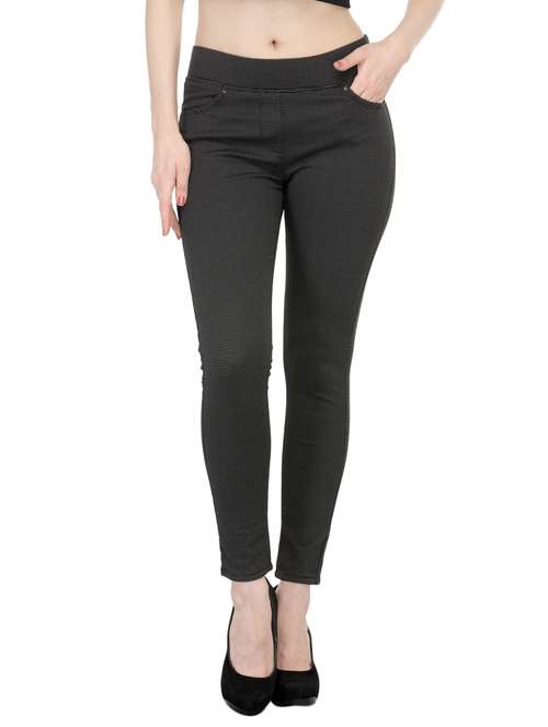 black cotton jeggings - 13698182 - Standard Image - 0
