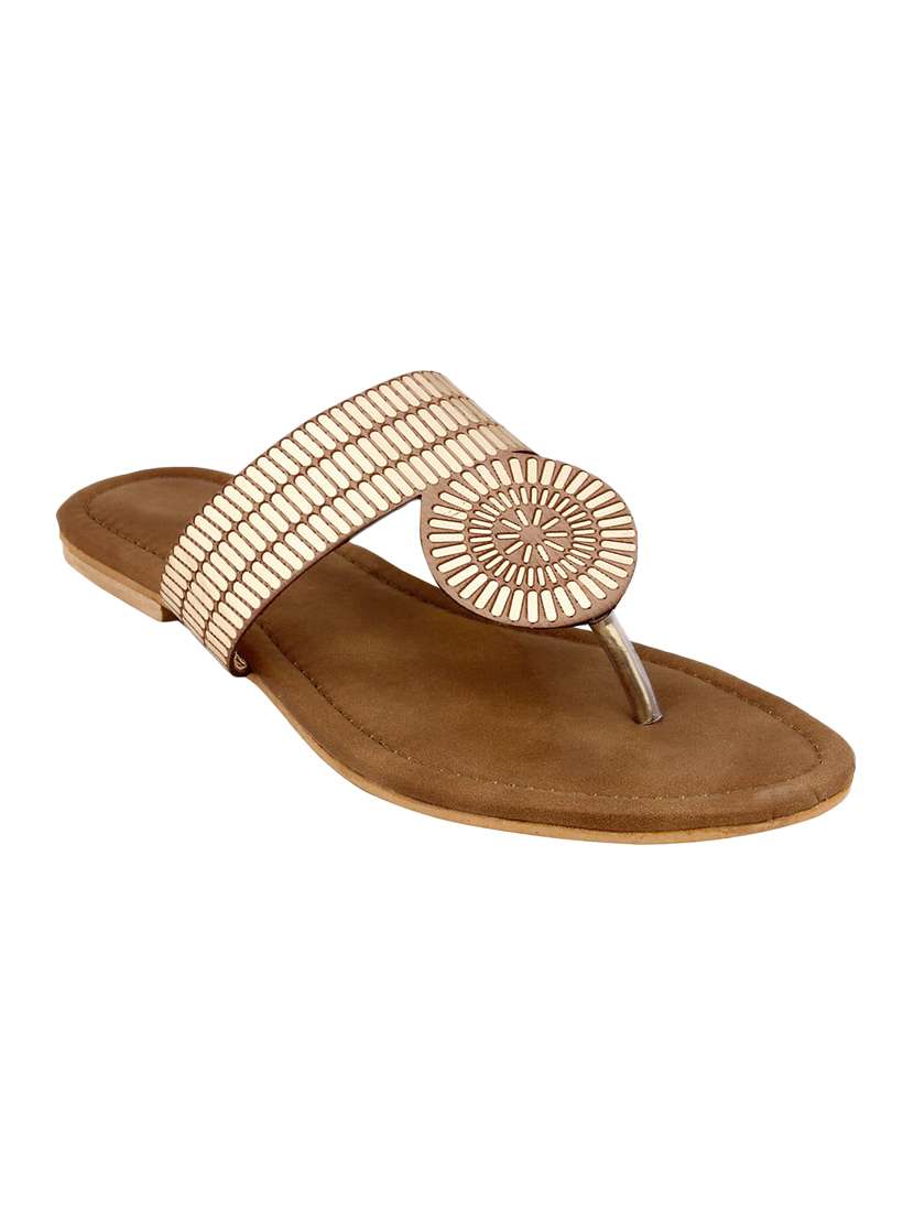 gold toe separator sandal