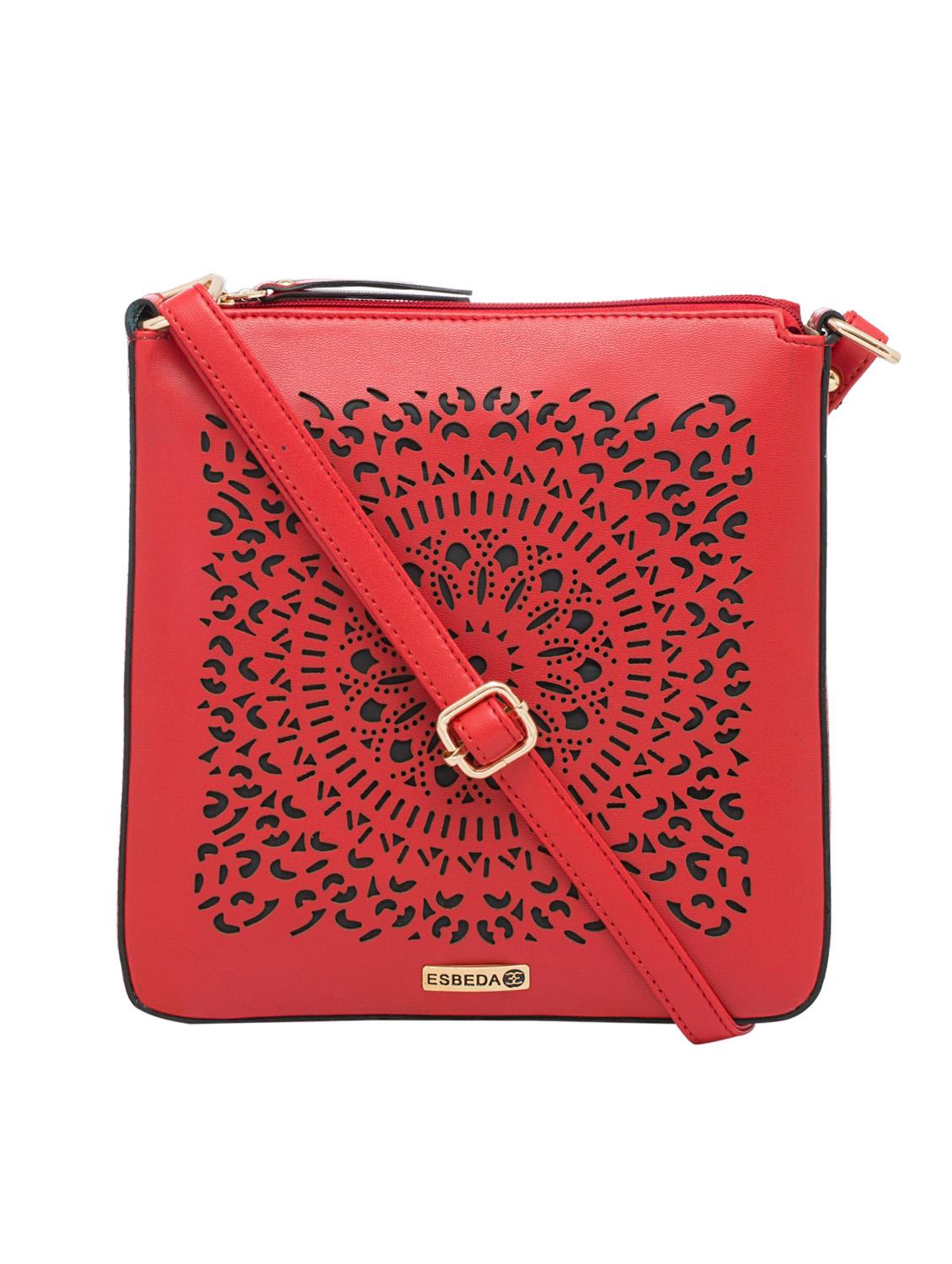 red leatherette regular sling bag - 13699069 - Zoom Image - 0