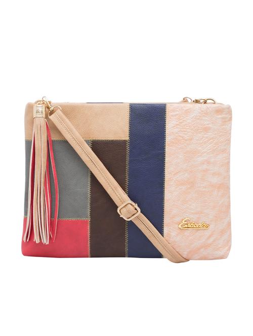 multi coloured leatherette regular sling bag - 13699075 - Standard Image - 0