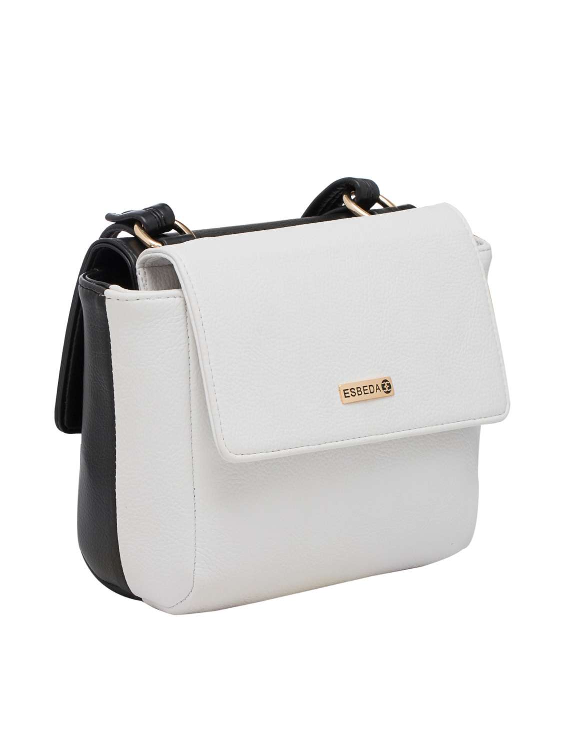 white leatherette regular sling bag - 13699082 -  Standard Image - 3