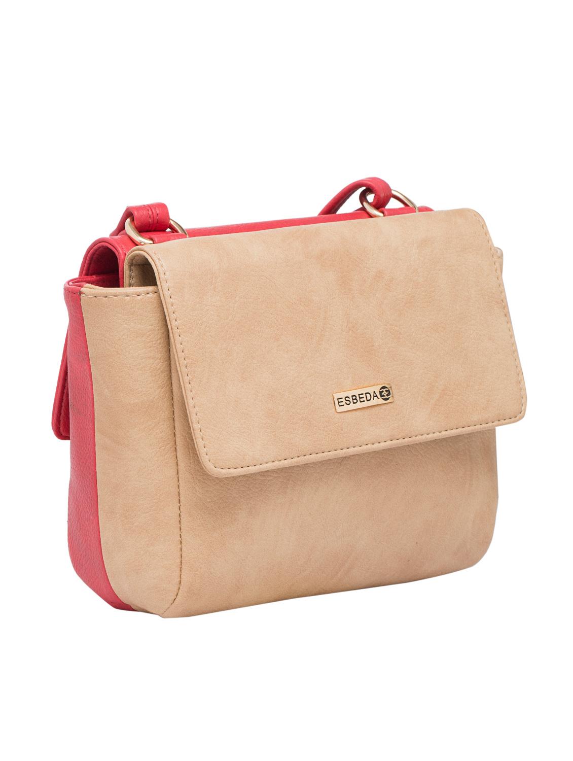 red leatherette regular sling bag - 13699084 - Standard Image - 3