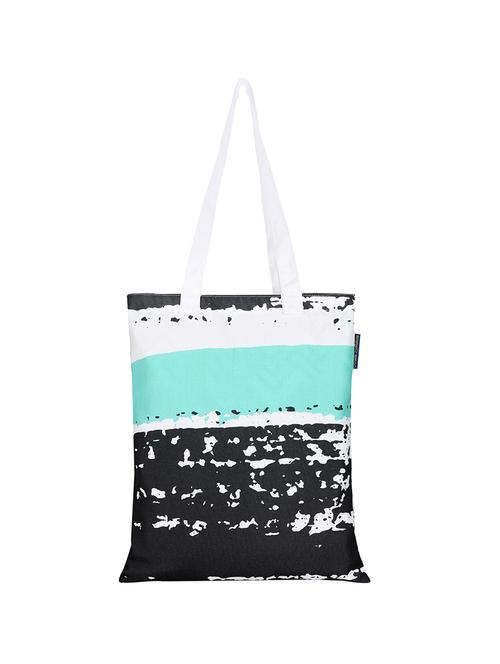 white polyester printed tote - 13710052 - Standard Image - 0