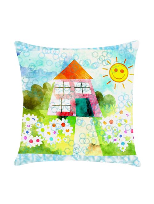 digitally printed satin cushion cover - 13713637 - Standard Image - 0